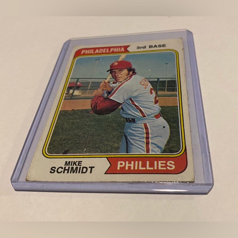 Mike Schmidt 1974 Topps Baseball 2nd Year HOF Vintage Collectible